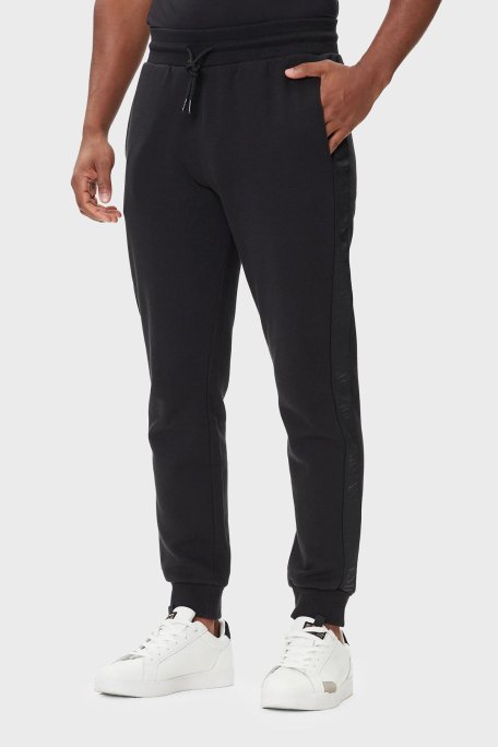 Emporio Armani Pamuklu Regular Fit Normal Bel Jogger Erkek Pantolon EM000500 AF14976 UC001 SİYAH - Emporio Armani