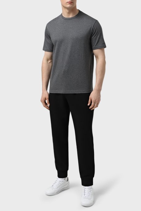 Emporio Armani Pamuklu Regular Fit Sıfır Yaka Erkek T Shirt EM003900 AF18718 O8003 GRİ - Emporio Armani (1)