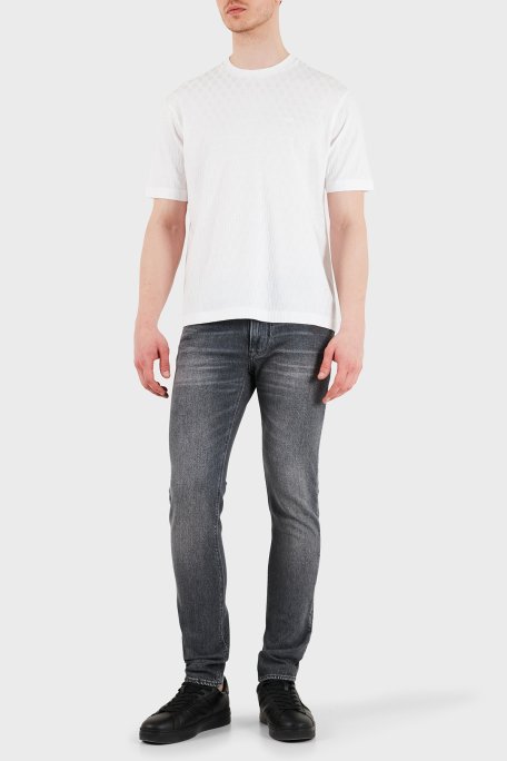 Emporio Armani Pamuklu Slim Fit Düşük Bel Jeans Erkek Kot Pantolon EM000121 AF17860 M8001 ANTRASİT - Emporio Armani (1)