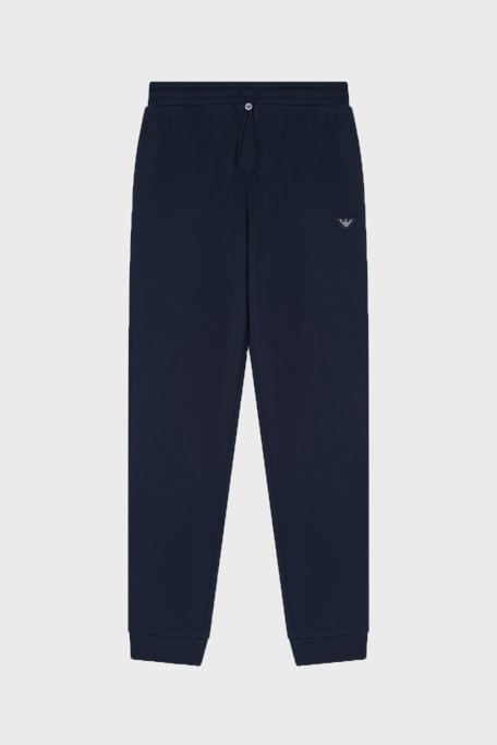 Emporio Armani Panuk Ve Modal Karışımlı Relaxed Fit Normal Bel Erkek Pantolon EM000500 AF19060 UB102 LACİVERT - Emporio Armani