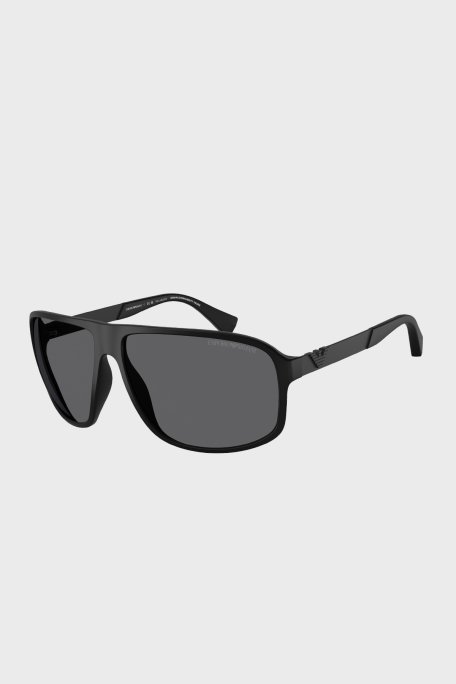 Emporio Armani Polikarbon Güneş Erkek Gözlük 0EA4029 5001T3 64 Mat Siyah-Gri Polarize - Emporio Armani