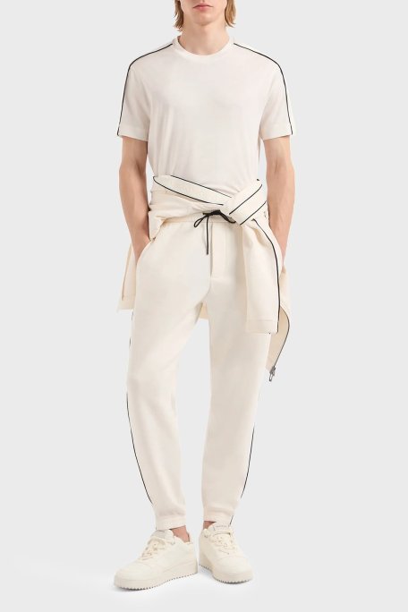 Emporio Armani Regular Fit Bisiklet Yaka Erkek T Shirt 3D1TD3 1JUVZ 0128 EKRU - Emporio Armani (1)