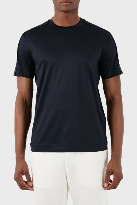 Emporio Armani Regular Fit Bisiklet Yaka Erkek T Shirt 3D1TD3 1JUVZ 0920 LACİVERT - Emporio Armani