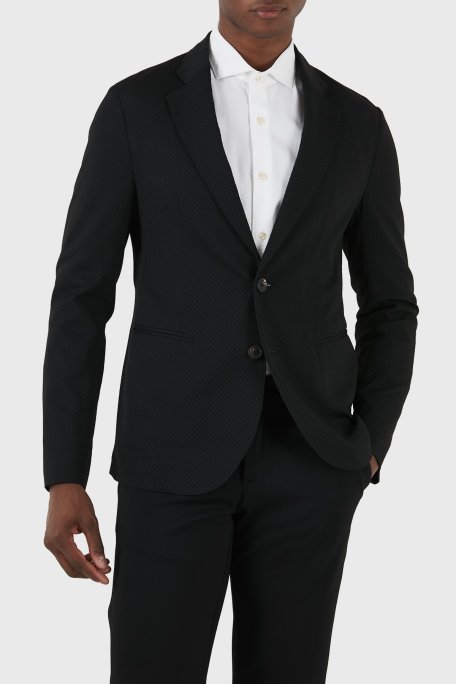 Emporio Armani Regular Fit Blazer Erkek Ceket E31G37 F1424 999 SİYAH - Emporio Armani