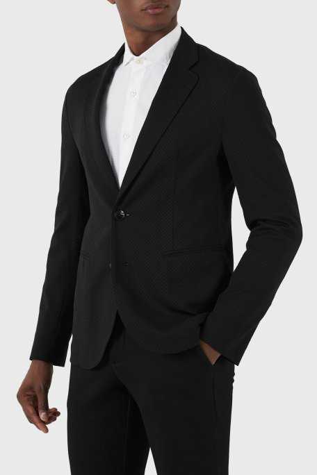 Emporio Armani Regular Fit Blazer Erkek Ceket E31G37 F1424 999 SİYAH - Emporio Armani (1)