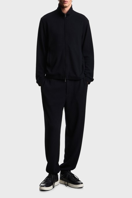 Emporio Armani Regular Fit Dik Yaka Fermuarlı Erkek Sweat EM005042 AF23623 UB118 LACİVERT - Emporio Armani (1)