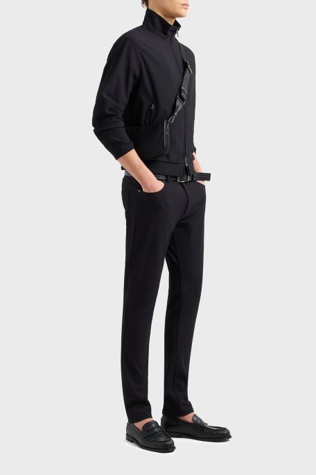 Emporio Armani Regular Fit Dik Yaka Fitilli Erkek Ceket EM001364 AF14076 UC001 SİYAH - Emporio Armani (1)