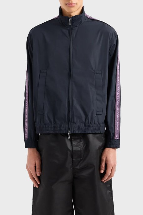 Emporio Armani Regular Fit Dik Yaka Mevsimlik Erkek Mont 3D1BH0 1NMPZ 0920 LACİVERT - Emporio Armani