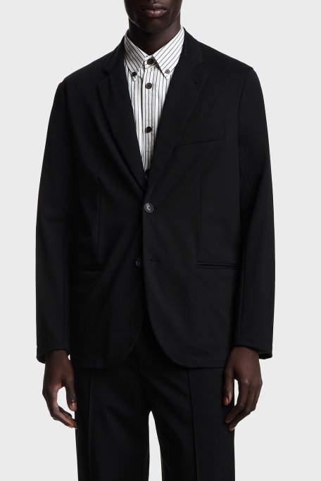 Emporio Armani Regular Fit Düğmeli Erkek Ceket EM004530 AF22865 UC001 SİYAH - Emporio Armani