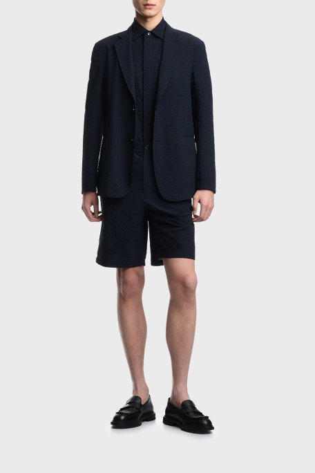 Emporio Armani Regular Fit Düğmeli Kruvaze Yaka Erkek Ceket EM005801 TE20392 UB109 LACİVERT - Emporio Armani (1)