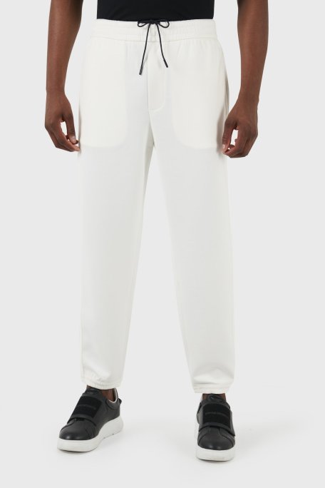 Emporio Armani Regular Fit Jogger Spor Erkek Pantolon EM000084 AF10103 U1105 EKRU - Emporio Armani (1)