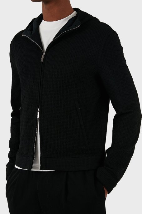 Emporio Armani Regular Fit Kapüşonlu Erkek Sweat EM000028 TE11235 UC001 SİYAH - Emporio Armani (1)