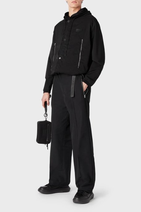 Emporio Armani Regular Fit Kapüşonlu Spor Erkek Ceket 6R1BU2 1NAMZ 0999 SİYAH - Emporio Armani (1)