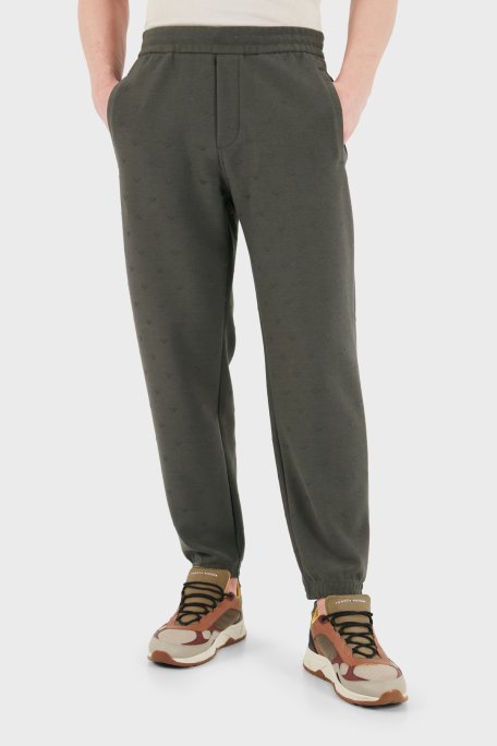 Emporio Armani Regular Fit Lastikli Bel Lastikli Paça Jogger Erkek Pantolon EM004872 AF13700 F8248 HAKİ - Emporio Armani