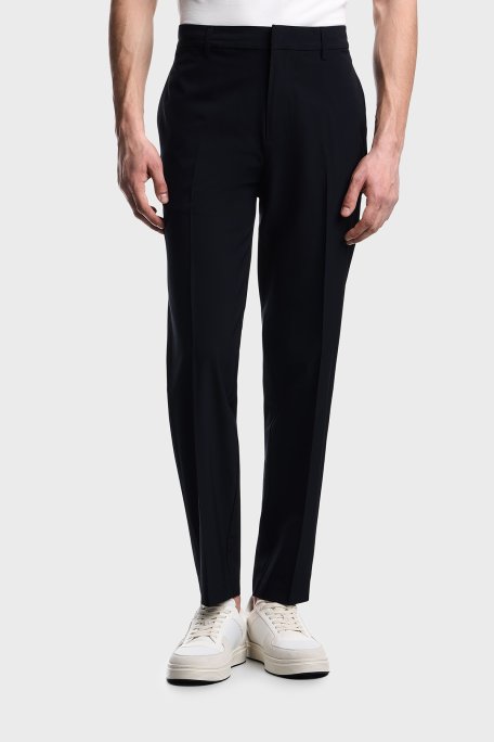 Emporio Armani Regular Fit Normal Bel Daralan Paça Erkek Pantolon EM001505 AF21368 UB118 LACİVERT - Emporio Armani