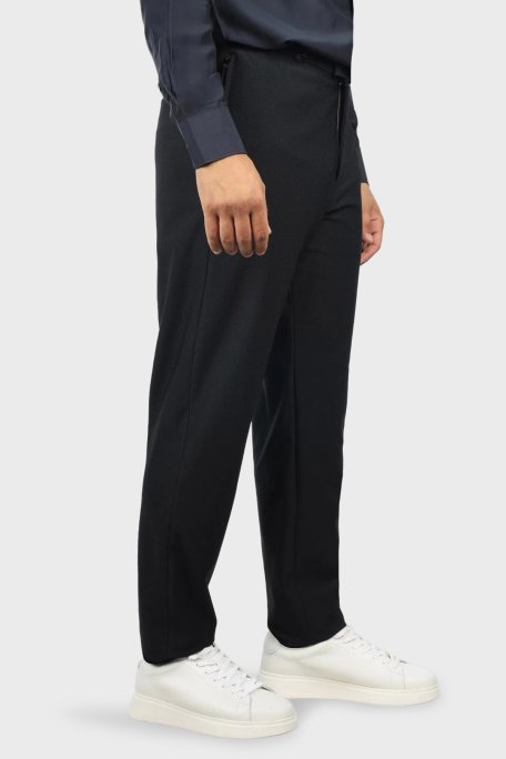 Emporio Armani Regular Fit Normal Bel Düz Paça Erkek Pantolon EM000158 TE11109 UB109 LACİVERT - Emporio Armani (1)