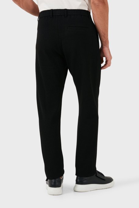 Emporio Armani Regular Fit Normal Bel Düz Paça Erkek Pantolon EM000440 TE11235 UC001 SİYAH - Emporio Armani (1)