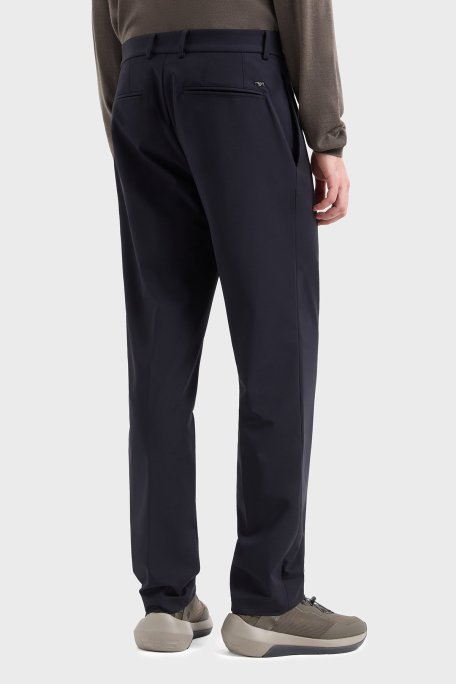 Emporio Armani Regular Fit Normal Bel Düz Paça Esnek Erkek Pantolon EM001505 AF10047 UB118 LACİVERT - Emporio Armani (1)