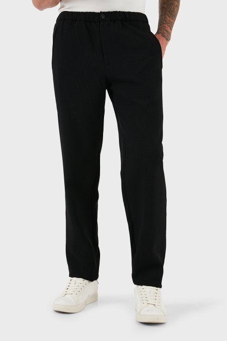 Emporio Armani Regular Fit Normal Bel Düz Paça Mikro Dokuma Erkek Pantolon EM001611 TE14101 UC001 SİYAH - Emporio Armani (1)