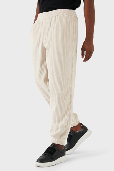 Emporio Armani Regular Fit Normal Bel Jogger Erkek Pantolon 6D1P6V 1JHNZ 0135 EKRU - Emporio Armani (1)