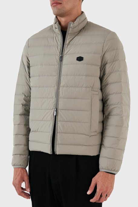Emporio Armani Regular Fit Ördek Tüyü Dolgulu Dik Yaka Şişme Erkek Mont 8N1BQ2 1NLRZ 0643 GRİ - Emporio Armani (1)