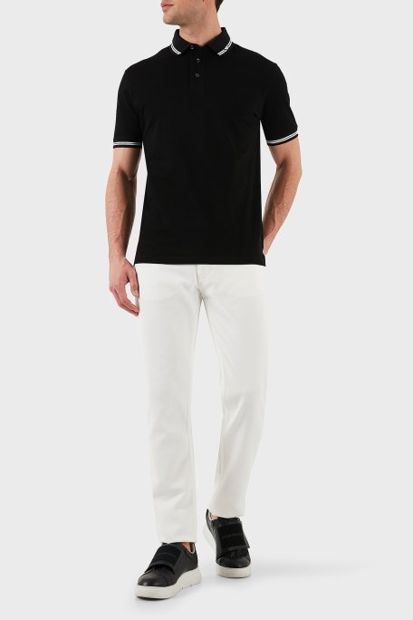 Emporio Armani Slim Fit Düşük Bel Düz Paça Jeans Erkek Kot Pantolon EM000668 AF12631 U0003 BEYAZ - Emporio Armani (1)