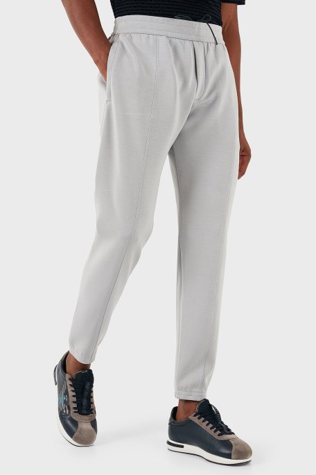Emporio Armani Slim Fit Normal Bel Dar Paça Jogger Erkek Pantolon EM000315 AF10103 U8062 AÇIK GRİ - Emporio Armani (1)
