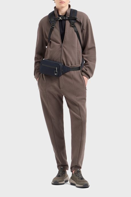 Emporio Armani Streç Pamuklu Regular Fit Fermuarlı Erkek Polo Yaka T Shirt EM001146 AF13742 UB118 LACİVERT - Emporio Armani (1)