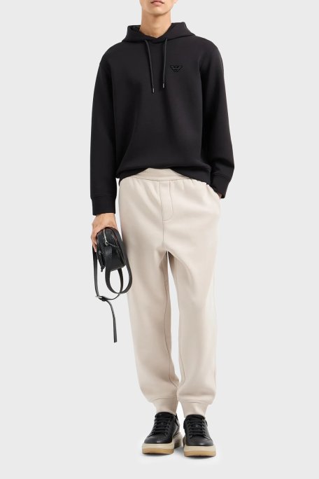 Emporio Armani Streç Pamuklu Regular Fit Kapüşonlu Erkek Sweat 6D1M94 1JHSZ 0036 SİYAH - Emporio Armani (1)