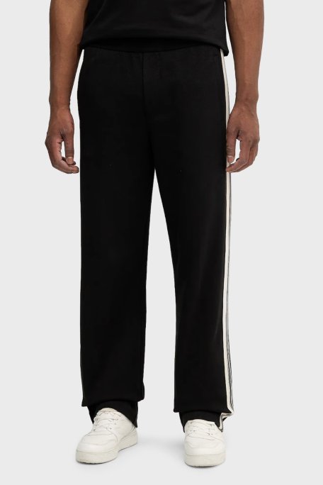 Emporio Armani Streç Pamuklu Regular Fit Normal Bel Bol Paça Jogger Erkek Pantolon EM002873 AF13488 UC001 SİYAH - Emporio Armani