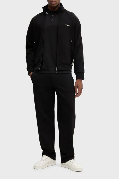 Emporio Armani Streç Pamuklu Regular Fit Normal Bel Bol Paça Jogger Erkek Pantolon EM002873 AF13488 UC001 SİYAH - Emporio Armani (1)