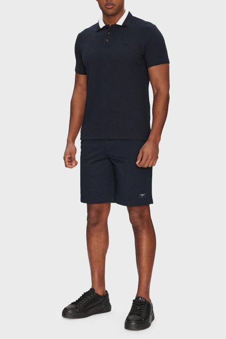 Emporio Armani Streç Pamuklu Regular Fit Normal Bel Erkek Short EM000591 AF12336 UB102 LACİVERT - Emporio Armani (1)