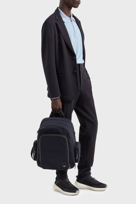 Emporio Armani Streç Pamuklu Regular Fit Yüksek Bel Düz Paça Chino Erkek Pantolon EM000954 AF13358 UB118 LACİVERT - Emporio Armani (1)