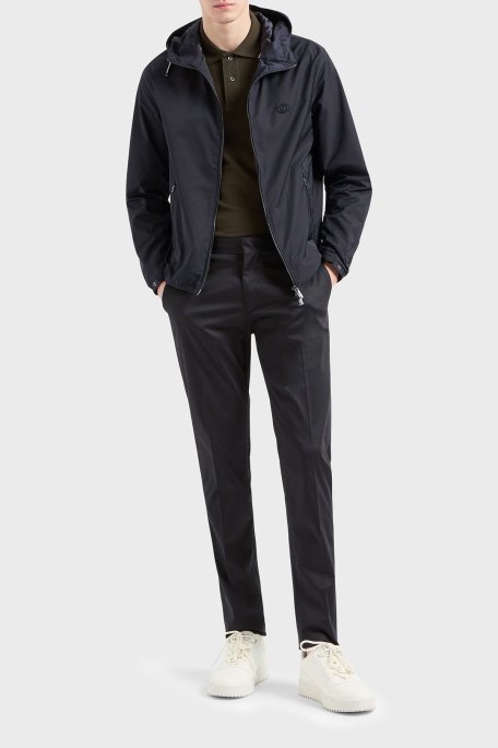 Emporio Armani Streç Pamuklu Regular Fit Yüksek Bel Düz Paça Kumaş Erkek Pantolon 8N1P15 1NJ7Z 0999 SİYAH - Emporio Armani (1)