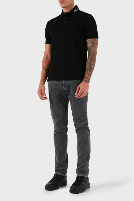 Emporio Armani Streç Pamuklu Skinny Fit Düşük Bel Dar Paça Jeans Erkek Kot Pantolon EM000121 AF17494 M8001 GRİ - Emporio Armani (1)