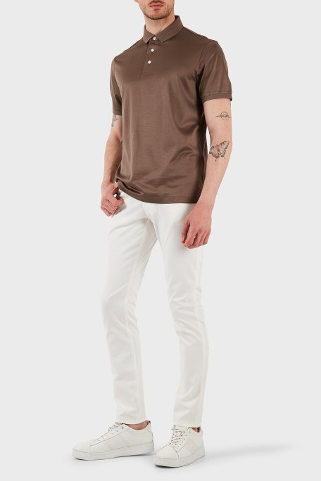 Emporio Armani Streç Pamuklu Slim Fit Normal Bel Düz Paça Jeans Erkek Kot Pantolon EM000121 AF14123 U0003 BEYAZ - Emporio Armani (1)