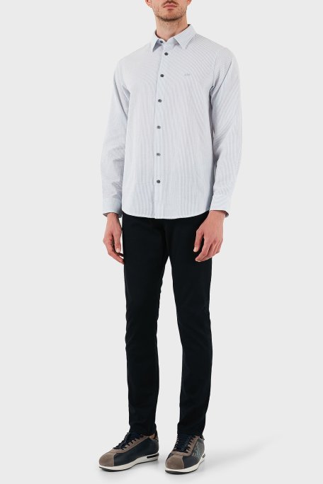 Emporio Armani Streç Pamuklu Slim Fit Normal Bel Düz Paça Jeans Erkek Kot Pantolon EM000121 AF14123 UB118 LACİVERT - Emporio Armani (1)