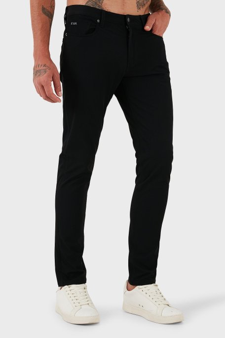 Emporio Armani Streç Slim Fit Normal Bel Dar Paça Erkek Pantolon EM000121 AF18502 UC001 SİYAH - Emporio Armani (1)