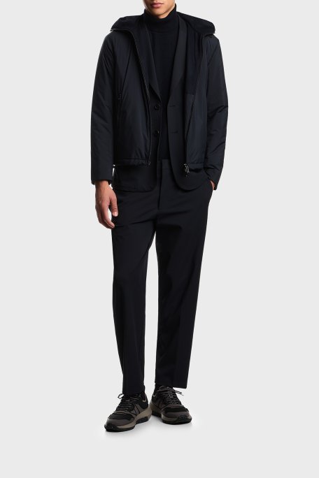 Emporio Armani Su İtici Regular Fit Kapüşonlu Erkek Mont EM003042 AF18503 UB118 LACİVERT - Emporio Armani (1)