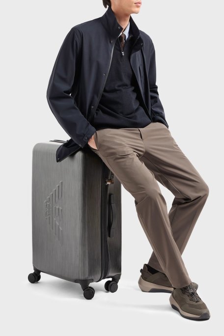 Emporio Armani Su İtici Regular Fit Rüzgar Geçirmez Dik Yaka Erkek Mont EM000839 AF13090 UB118 LACİVERT - Emporio Armani (1)