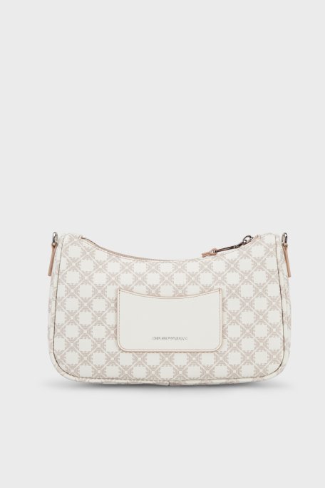 Emporio Armani Tamamı Logolu Çıkarılabilir Askılı Kadın Çanta EW001892 AF25820 F0214 EKRU BEJ - Emporio Armani (1)