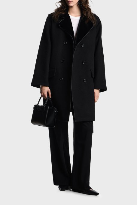 Emporio Armani Taşlı Logolu Yünlü Regular Fit Bisiklet Yaka Bayan Kazak EW001263 AF19176 F0015 BEYAZ - Emporio Armani (1)