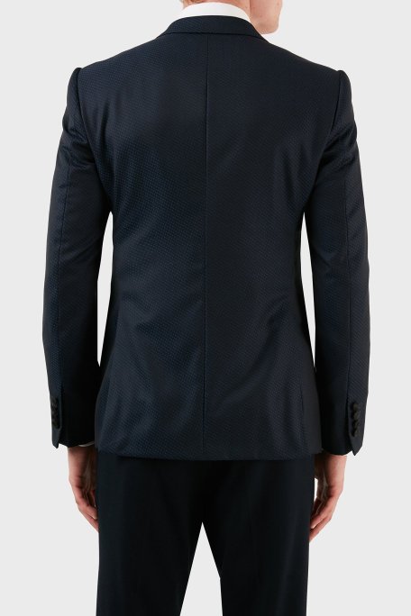 Emporio Armani Yün ve İpek Karışımlı Klasik Erkek Ceket ZOXW1GMO0W1835922 LACİVERT - Emporio Armani (1)