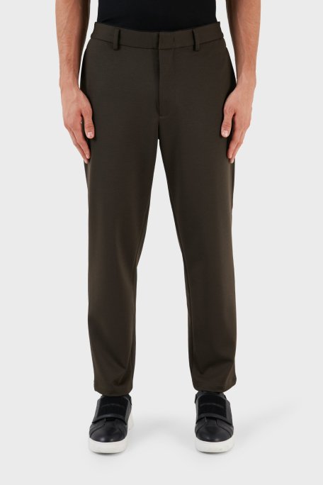 Emporio Armani Yünlü Regular Fit Chino Erkek Pantolon 6R1P62 1JOBZ 0583 HAKİ - Emporio Armani (1)