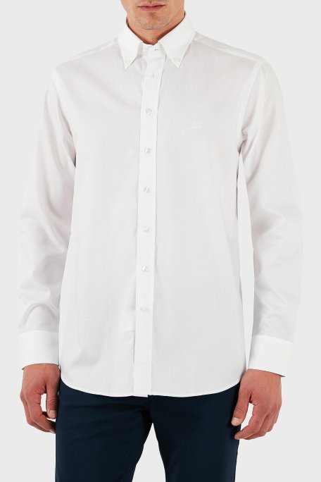 Etro % 100 Pamuk Regular Fit Düğmeli Yaka Erkek Gömlek MRIB0004 AV605 W0800 BEYAZ - Etro (1)