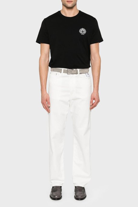 Etro % 100 Pamuk Regular Fit Logo Baskılı Erkek T Shirt MRMA0002 AK604 N0000 SİYAH - Etro