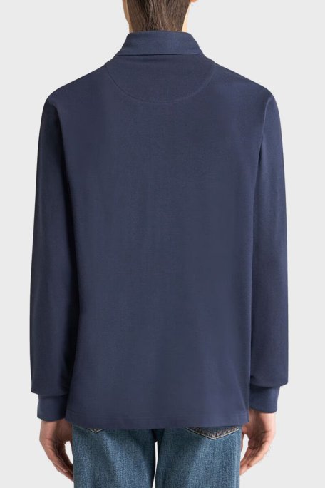 Etro Logolu % 100 Pamuk Regular Fit Düğmeli Polo Yaka Erkek Sweat MRMD0013 AJ264 B0387 LACİVERT - Etro (1)