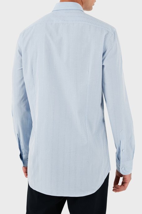 Etro Logolu % 100 Pamuk Regular Fit Uzun Kollu Erkek Gömlek MRIB000299 TR579 B0665 MAVİ - Etro (1)