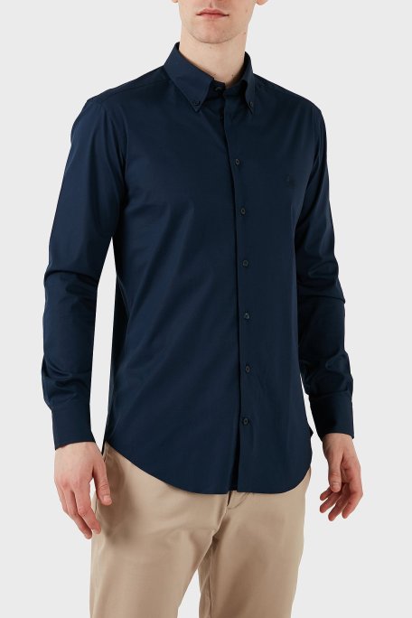 Etro Pamuklu Regular Fit Düğmeli Yaka Erkek Gömlek MRIB0006 AV607 B0339 LACİVERT - Etro (1)