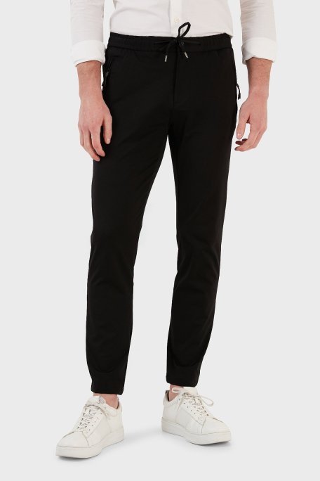 Exxe Normal Bel Slim Fit Dar Paça Erkek Pantolon 630GMP09 SİYAH - Exxe (1)